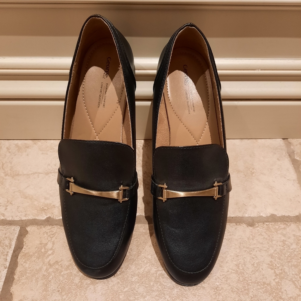Women's Black Loafer Shoes